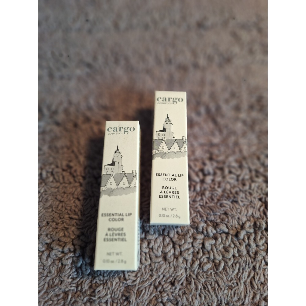 Cargo Cosmetics Essentials Lip Color 2pk Bermuda PINK 0.1oz/2.8G‎